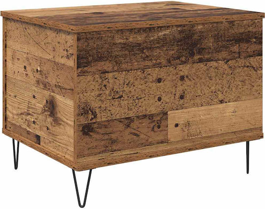 vidaXL Beistelltisch Rechteckig Holz mit Hebemechanismus Alt Holz M60xL44,5xH45cm