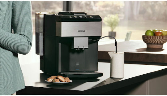 Siemens Eq.500 Automatic Espresso Coffee Machine 1500W Pressure 15bar for Cappuccino with Grinder and Wi-Fi Black TP516DX3