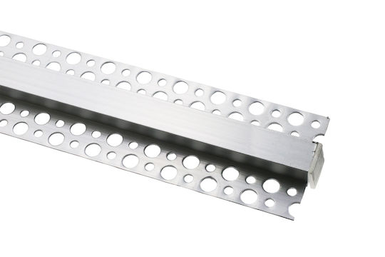 LED Strip Aluminum Profile Opal Cover Recessed Trimless 30-154009 Adeleq