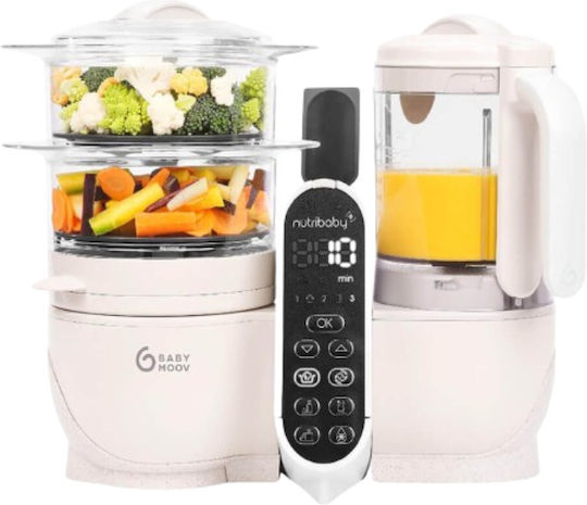 Babymoov Aparat de gătit cu aburi pentru bebeluși cu Blender 2.2lt