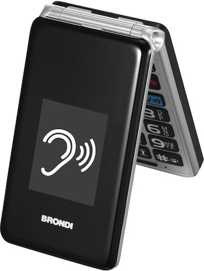 Brondi Amico Super TV Dual-SIM Handy mit Großen Tasten Gray