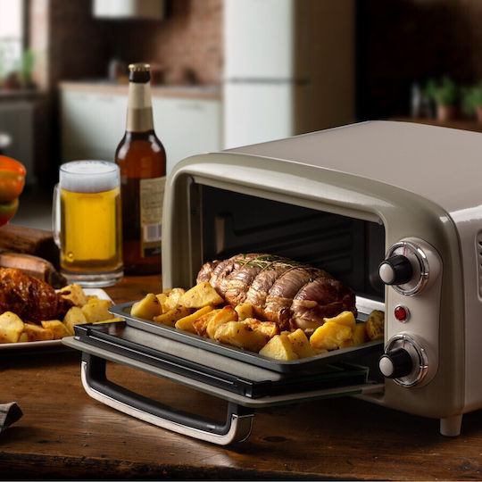 Ariete Oven Ηλεκτρικό Φουρνάκι 10lt Χωρίς Εστίες Μπεζ