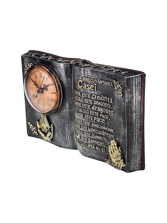 Velve Ceas De Masă Cu Indicatori Negru 1691HN
