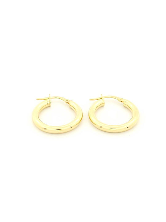 Earrings Hoops made of Gold 9K