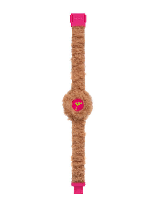 Women's Watch with Beige Rubber Strap