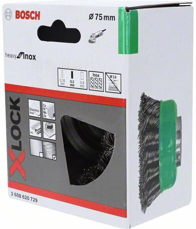 Bosch 2608620729 Wire Brush Bell with Bristles 75mm