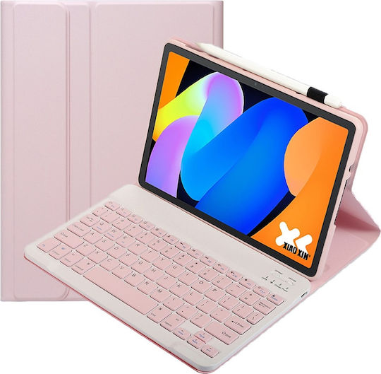 Bluetooth Tastaturhülle Lenovo Idea Tab 11" 2025 TB336FU TB336ZU Rosa In Englisch US