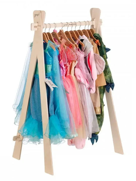 Souza For Kids Κρεμάστρα Δαπέδου από Ξύλο Μπεζ