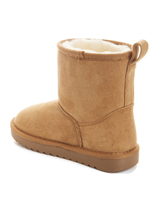 Suede Kinderstiefeletten Tabac Braun