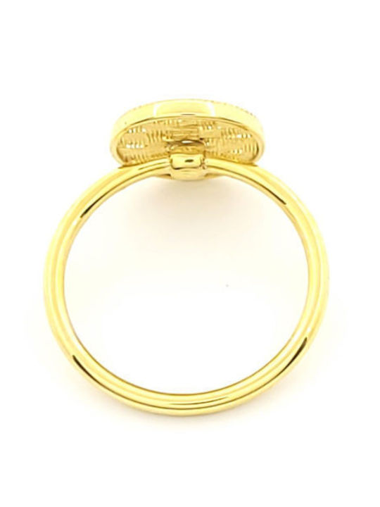 Damen Ring mit Zirkonia aus Gold 9K