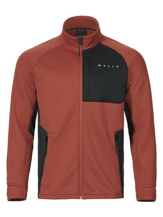 Ανδρική Ζακέτα Fleece Πορτοκαλί