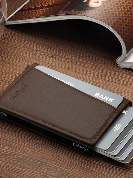 Leather Men's Wallet Classic Brown