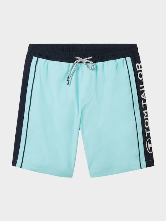 Costum De Baie Bărbați Bermude Albastre Cu Dungi