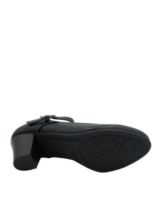 Pumps mit Riemchen Schwarz