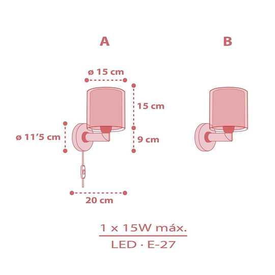 Ango Kinder Wandleuchte LED Kunststoff