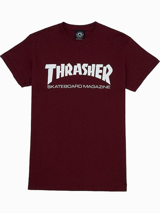 Skate Mag Tricou Maroon
