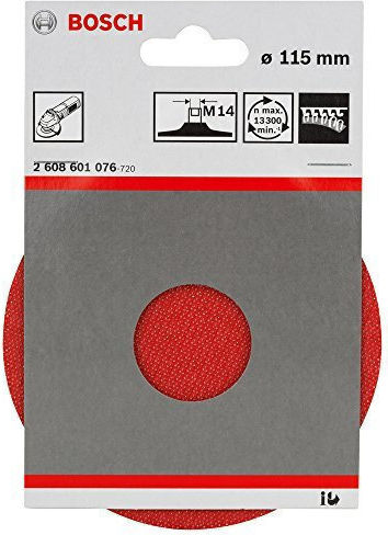 Plate 115mm Hook and Loop Fastening System Velcro Bosch #2608601076