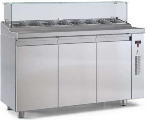 Inox Dobros Maintenance Showcase with Capacity 458lt Salad Bar