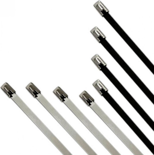 Μόνωση Μεταλλικά Δεματικά Καλωδίων 250mmx4.6mm σε Μαύρο χρώμα (50τμχ) 28930-032