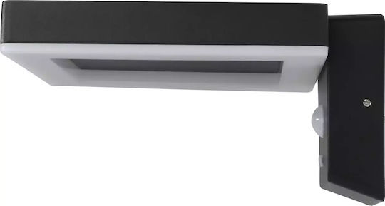 Solar Light Rev Led Wall Light Square Black