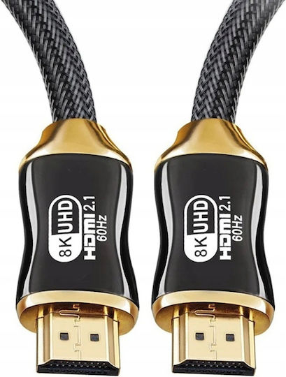 Verk Group HDMI 2.1 Ultra High Speed 48Gbps 4K 120Hz HDR VRR Kabel HDMI-Stecker - HDMI-Stecker 2m Schwarz