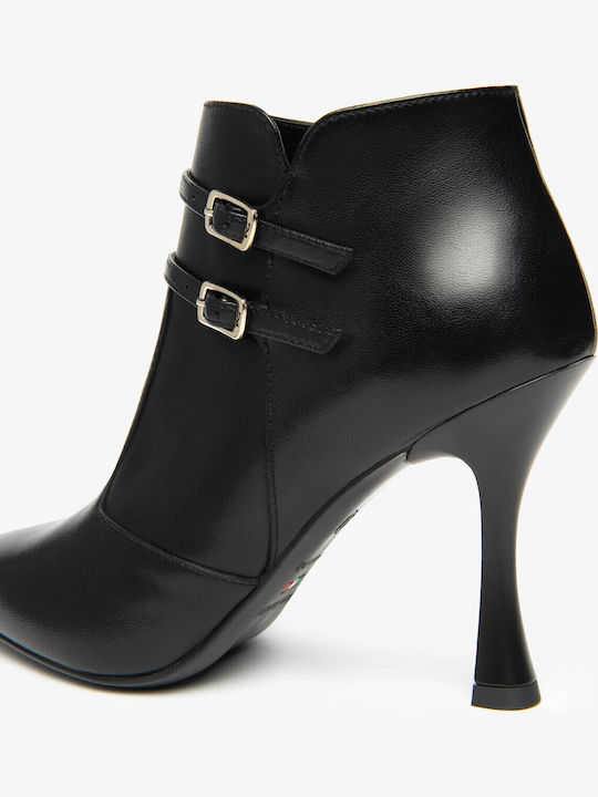 Leather Women's Ankle Boots Black