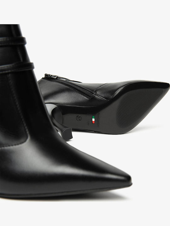 Leather Women's Ankle Boots Black