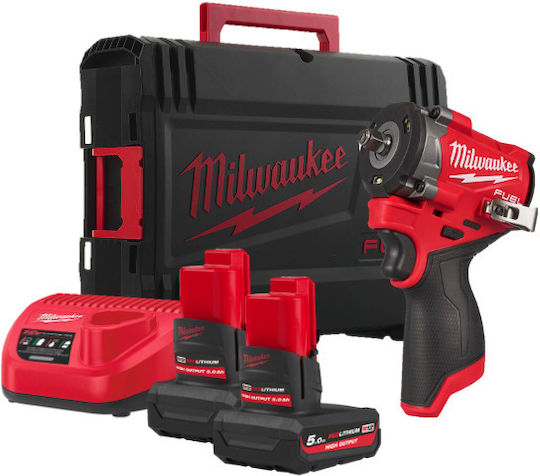 Milwaukee FCIWF38G3-502X Fără perii Cheie de impact Baterie 12V 2x5Ah cu Priză 3/8"