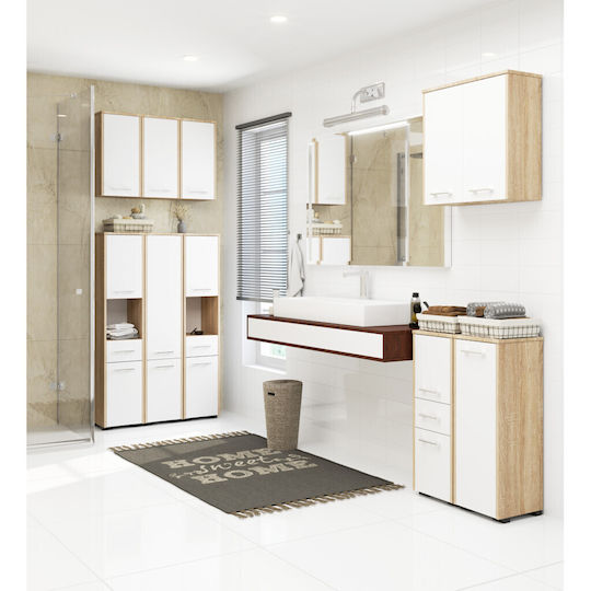 Akord Furniture Factory Stâlp De Baie De Pardoseală M30xA30xÎ140cm Sonoma