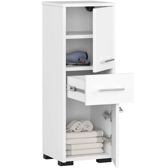 Akord Furniture Factory Coloană De Baie De Pardoseală M30xA30xÎ85cm Albă