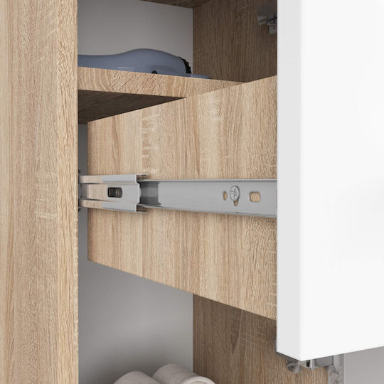 Akord Furniture Factory Στήλη Μπάνιου Δαπέδου 30x30x85cm Sonoma