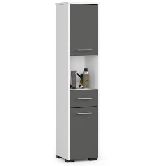 Akord Furniture Factory Coloană De Baie De Pardoseală M30xA30xÎ140cm Gri