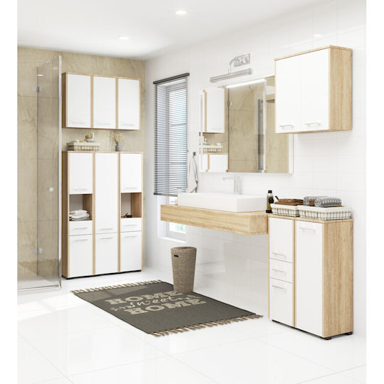 Akord Furniture Factory Coloană de Baie de Pardoseală M30xA30xÎ85cm Sonoma