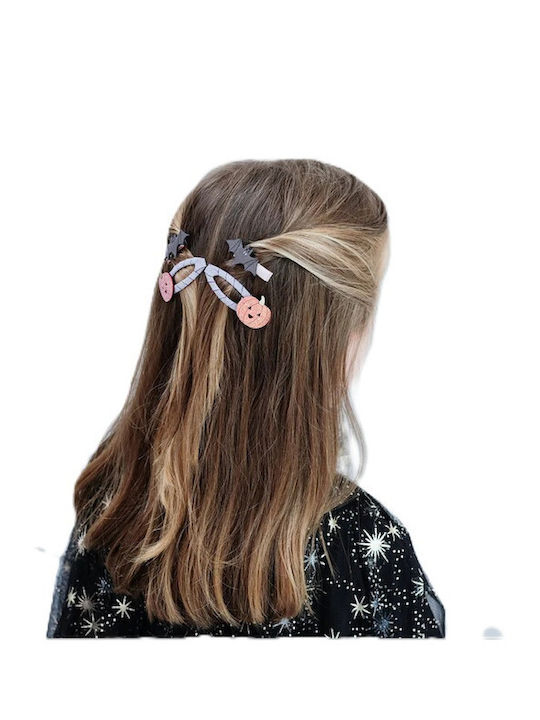 Mimi & Lula Set of Kids Hair Clips with Hair Clip in Orange Color 4pcs