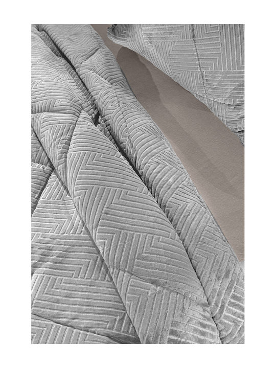 Guy Laroche Duvet Cover King Size 260x240cm York Silver 530 GSMGsm