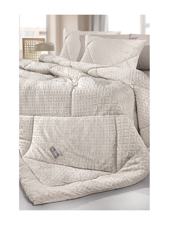 Guy Laroche Duvet Cover Single 160x240cm Profile Ivory 530 GSMGsm