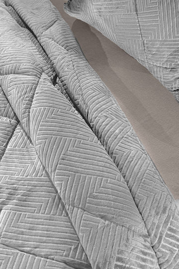 Guy Laroche Duvet Cover Queen 220x240cm York Silver 530 GSMGsm