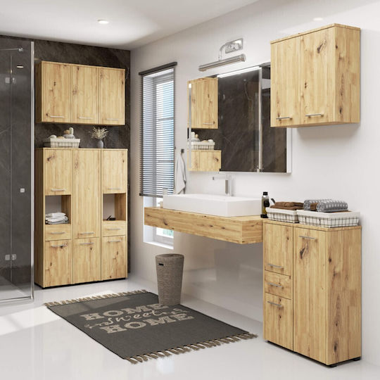 Akord Furniture Factory Cabinet de baie L30xA30xÎ85cm Stejar