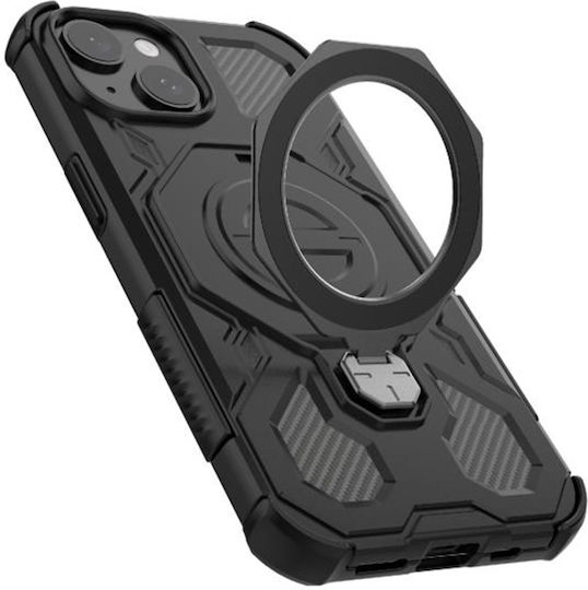 Techsuit Carbon Umschlag Rückseite Transparent (Redmi 15)