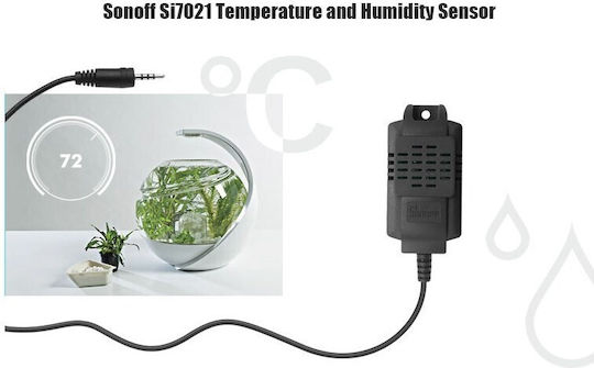 Temperature and Humidity Sensor Jack with Cable