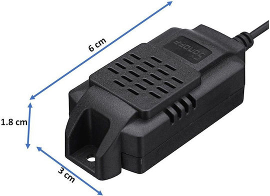 Temperature and Humidity Sensor Jack with Cable