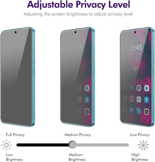 Enkay Privacy Full Face Tempered Glass Μαύρο (Oppo Reno14 F 5G, ENKAY)