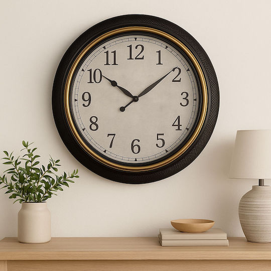 Ankor Leise Wanduhr Kunststoff Braun Ø63.5cm Ankor Leise Wanduhr Kunststoff Braun Ø63.5cm