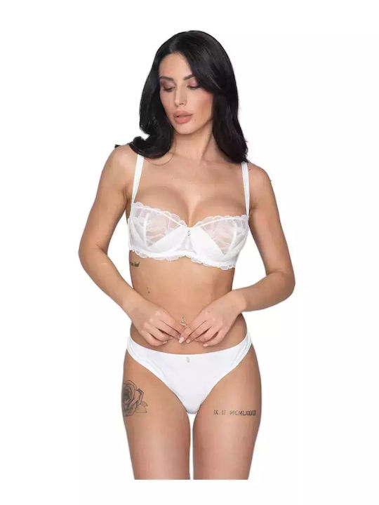 Melody Women's String with Lace Ivory