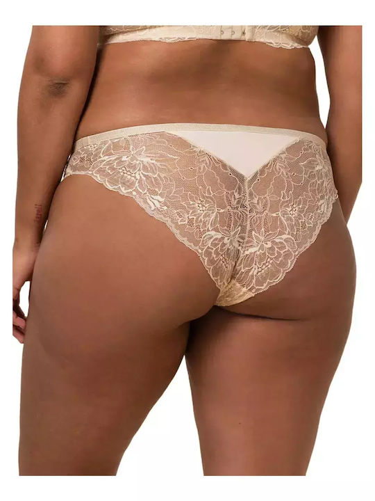 Amourette Charm Γυναικείο Brazil με Δαντέλα Μπεζ
