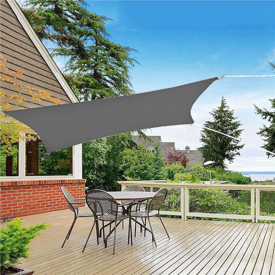 Rechteckig Netz / Schattiergewebe Gray mit PU-Beschichtung 3x4m 160gr/m²