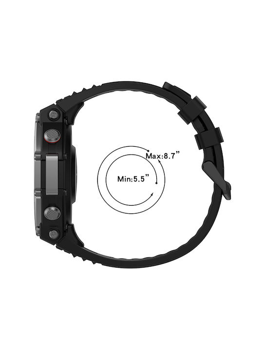 Techsuit Tragbare Bänder W067 Amazfit T-Rex 3 Schwarzes
