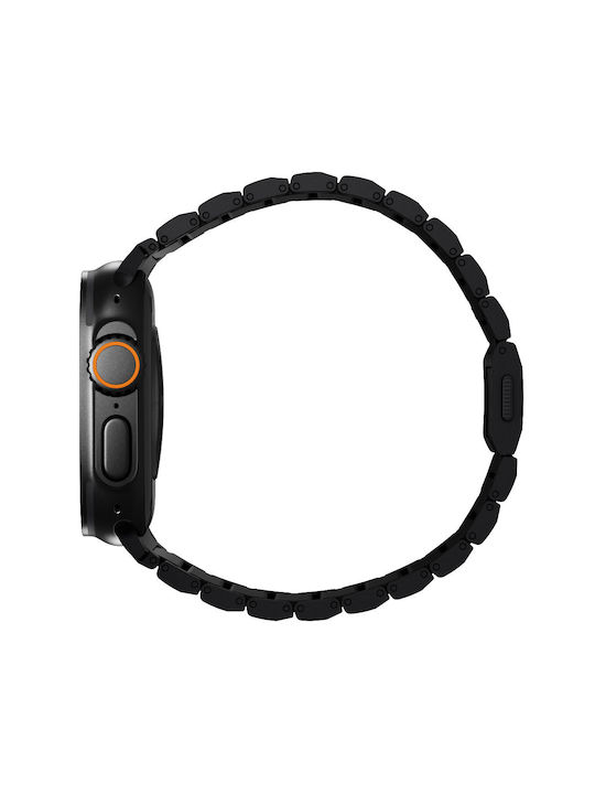 Nomad Titanium V2 Grade 5 Metal Bracelet Band Apple Watch Series 42mm-44mm-45mm-49mm Ultra 1/2 Black Hardware Nm014834858