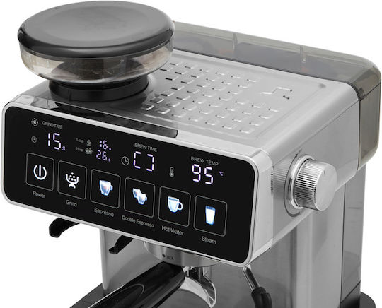 Izzy Iz-6026 1500W Налягане 20бар с мелачка Кафява
