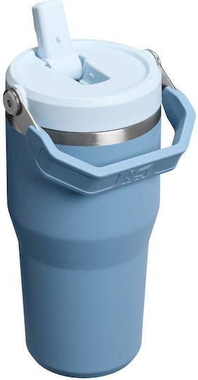 Stanley Iceflow Flip Pai Pahar Termos Din Oțel Inoxidabil Fără BPA 600ml Indigo